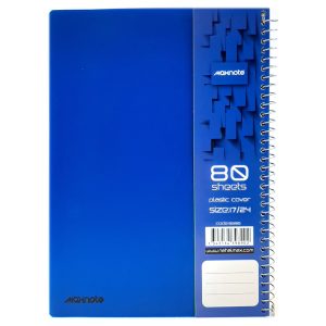 دفتر 80 برگ سیمی جلد طلقی نهال Max سایز وزیری کد 9890
