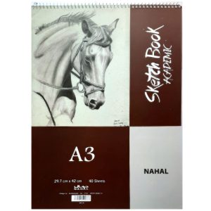 دفتر طراحی A3 نهال 40 برگ سیم از بالا کد 9310