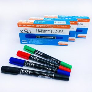 ماژیک سی دی دو سر K.M.T (بسته ۱۲ عددی رنگ جور)